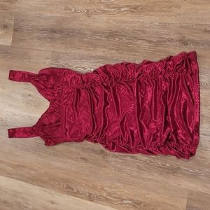 Magenta mini dress